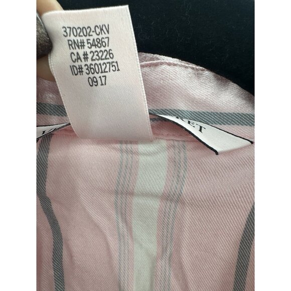 Victorias Secret Womens Medium Striped Pajama Set Y2K 90s Retro Classic Lounge - Picture 9 of 16